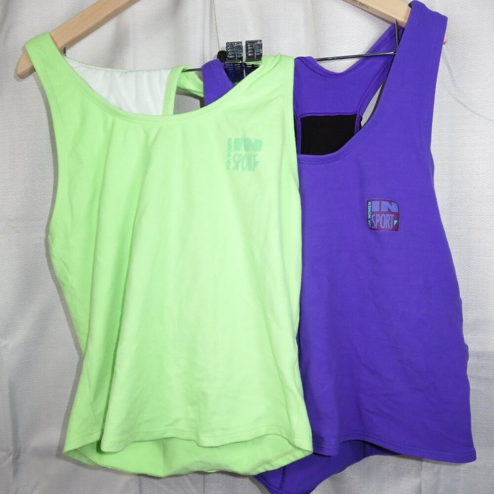 IN SPORT Women’s Wire Free Sport Bras Lot of 2 Size Large